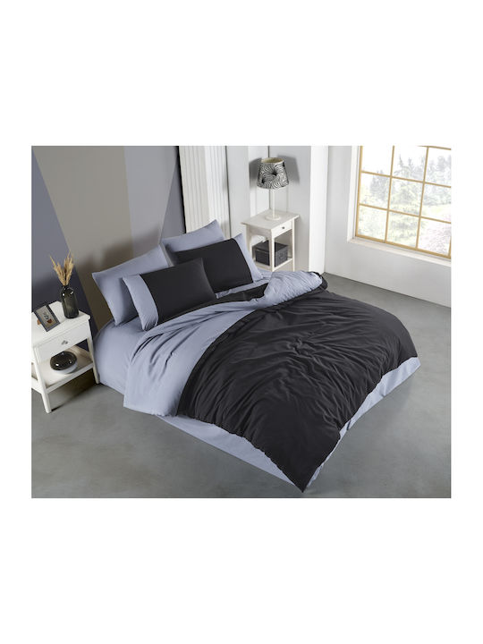 Mardim Sheet Sets Queen 240x260cm. Black 4pcs