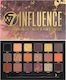 W7 Cosmetics Influence Pressed Pigment Παλέτα με Σκιές Ματιών Matte σε Στερεή Μορφή 18gr