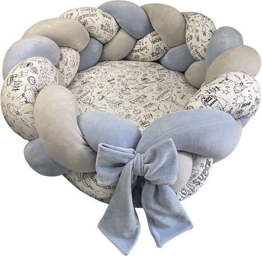 Catriss Με Αποσπώμενη Πλεξούδα Προστασίας Baby Nest Light Blue