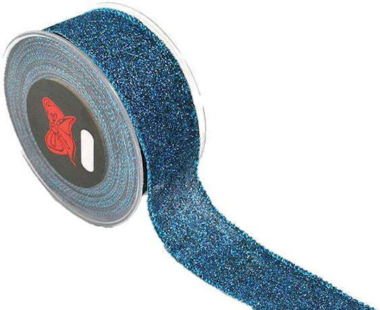 Kappa Decor Weihnachtliche Farbband Petrol Blau 1Stück