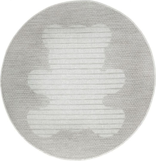Nattiot Kids Synthetic Rug Teddy Round 120cm