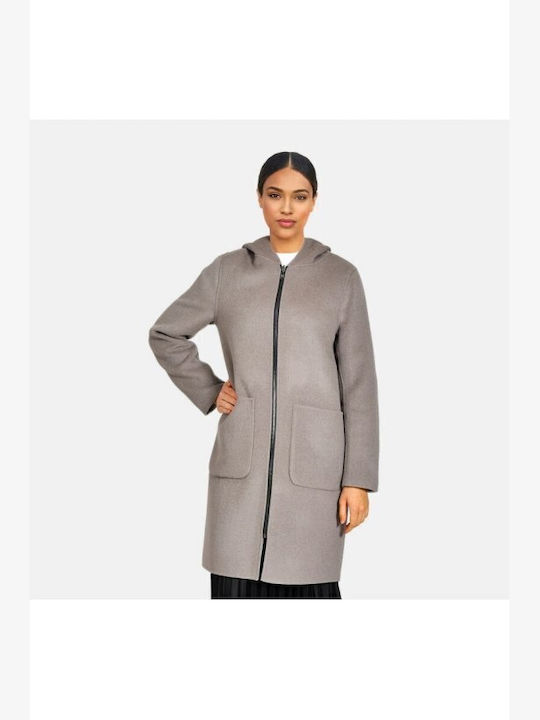 Oakwood Women's Midi Coat Gray