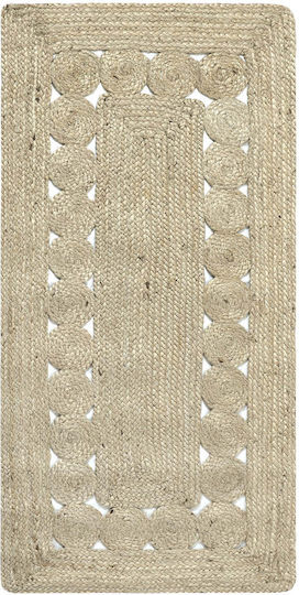 Silk Fashion 1762 Rug Rectangular Summer from Jute Light Grey