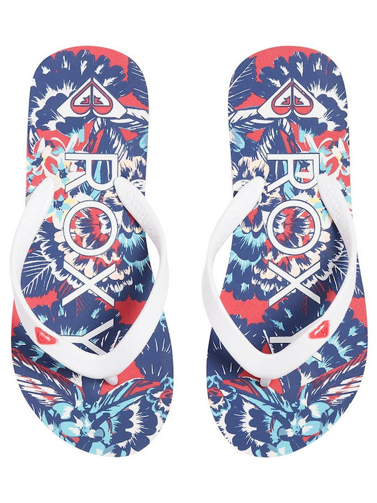 Roxy Șlapi pentru copii Flip Flops Albe Tahiti