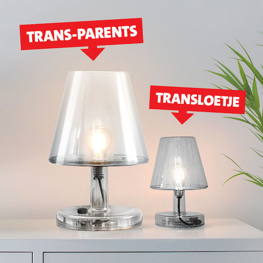 Fatboy Lampă de masă cu Abajur Gri și Bază