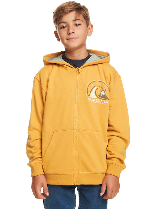 Quiksilver Kids Sweatshirt Cardigan with Hood Yellow