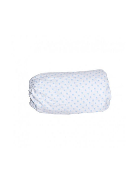 Baby Star Cearșaf pentru bebeluși Pentru Patut Bumbac cu Cauciuc Alb 117x185buc