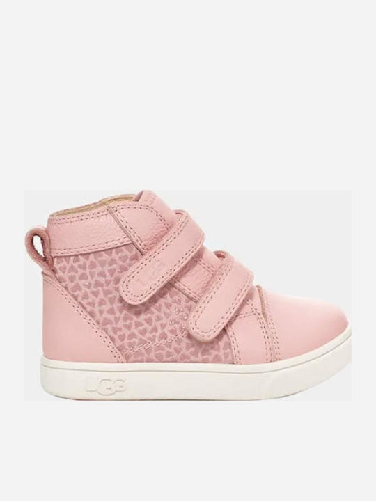 UGG Βρεφικά Sneakers Αγκαλιάς Ροζ Rennon II Gel Hearts