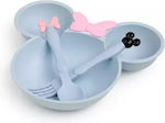 Baby Food Container Set Mickey Blue