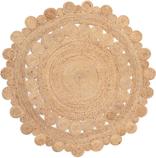 Silk Fashion 1759 Covor Rotund din iută Natural