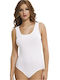 Berrak Spaghetti Strap Bodysuit White