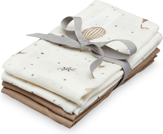 Cam Cam Copenhagen Dreamland Muslin Changing Pads Dreamland/Camel Brown 30x30cm. 4pcs