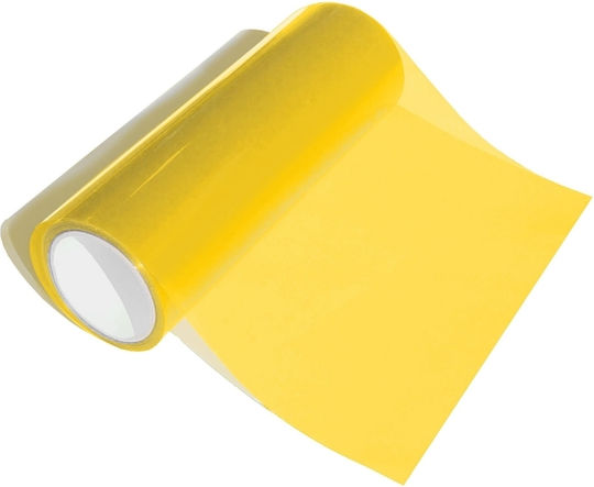 Car Membrane Stickers 30 x 30cm for Car Lights in Yellow Color 1pcs