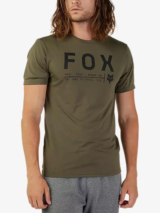 Fox Men's Athletic T-shirt Short Sleeve Khaki