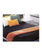 Manterol Casa Tagesdecke Übergröße aus Baumwolle & Polyester Black 235x270cm