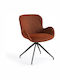 Rotating Armchair Visitor in Brown Color 62x60x55cm 1pcs