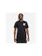 Nike Ανδρικό Αθλητικό T-shirt Κοντομάνικο Μαύρο