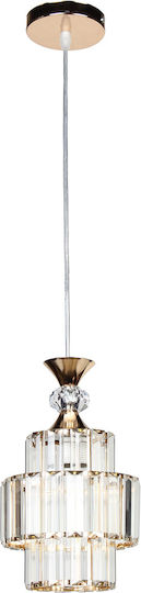 Keskor Hängelampe Gold mit Fassung E27 16x26cm.