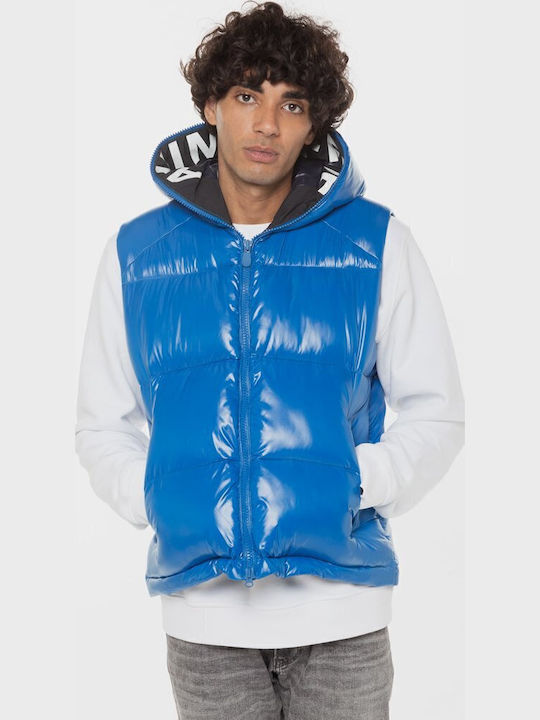 'dexter' Save Sleeveless Winter Jacket Puffer Waterproof Blue
