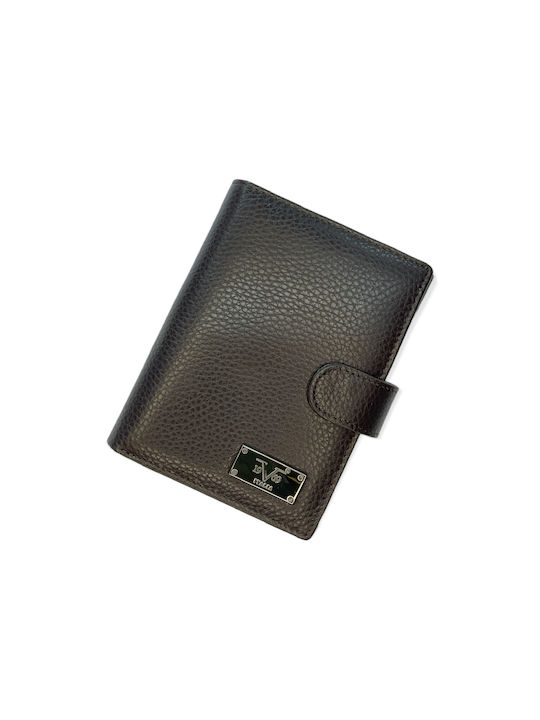 19V69 Men's Leather Card Wallet Brown