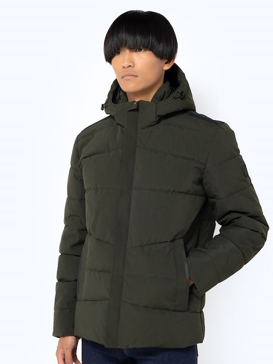 Χειμωνιάτικο Μπουφάν Puffer OliveGreen.