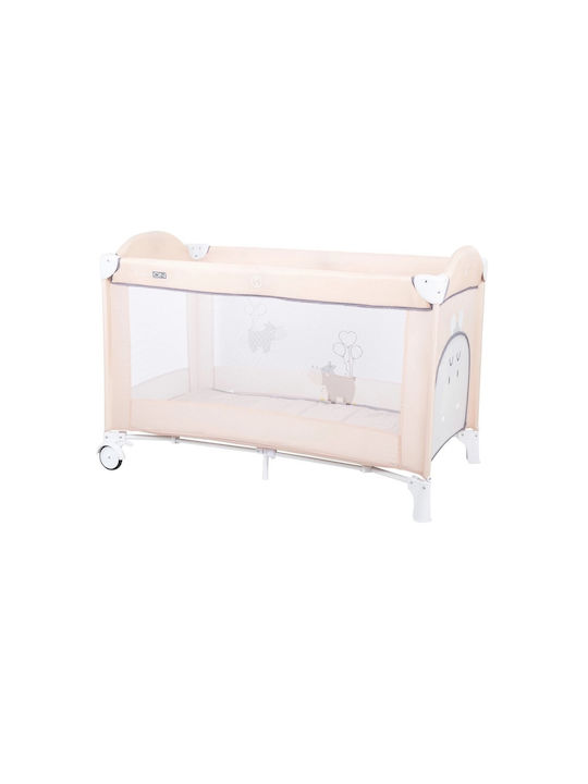 FreeOn Balloon Playpen with Mattress Beige 125x65cm