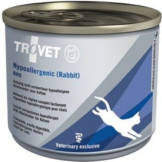 Trovet Hypoallergenic RRD Υγρή Τροφή για Ενήλικες Γάτες σε Κονσέρβα με Κουνέλι χωρίς Γλουτένη 200gr