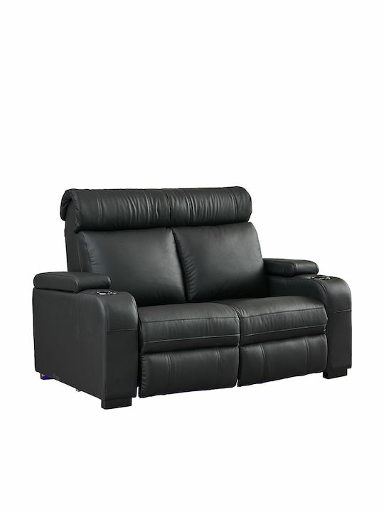 Two Seater Waiting Chair Luxury Iii in Black Color 1pcs