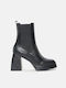 InShoes Damen Chelsea Stiefeletten Schwarz