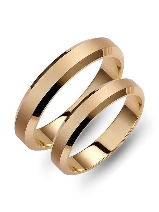Paraxenies Inel de logodnă din Galben Aur 14K