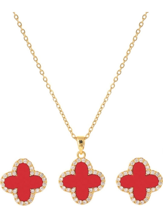 Callajewels Σετ με Κολιέ & Σκουλαρίκια από Ατσάλι