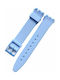 Gummi-Armband Hellblau 19mm