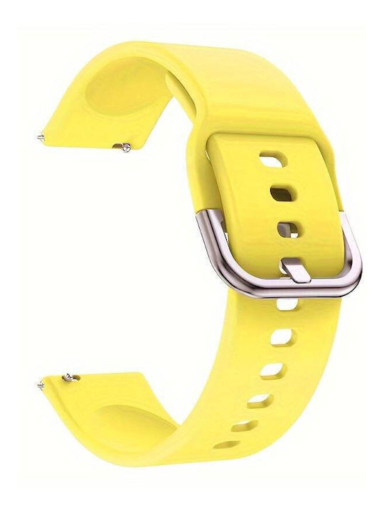 Wsshe Rubber Strap Yellow 22mm