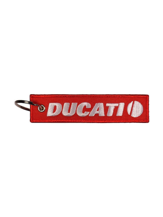 Ducati Keychain Fabric Red