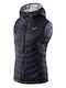 Scurtă Jachetă de femei Fără mâneci Puffer Negru