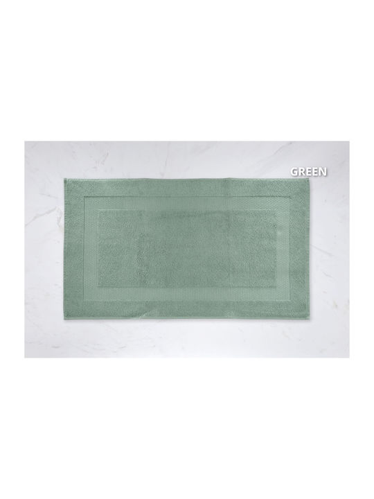 Down Town Home Πατάκι Μπάνιου Βαμβακερό Hem 60-0267 Green 50x90εκ.
