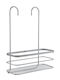 Metaltex Wall Mounted Bathroom Shelf Metallic 28x14x38cm