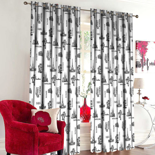 Vasilas Home Vorhang mit Grommets 140x265cm