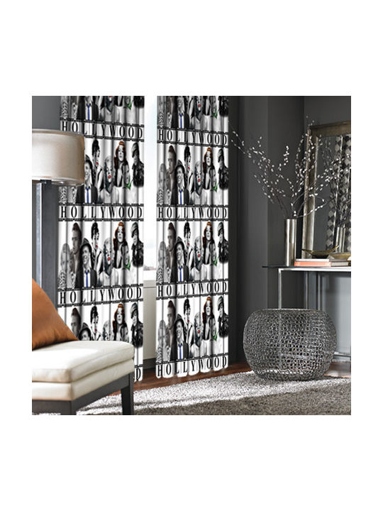 Vasilas Home Curtain with Grommets 140x265cm