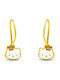 Goldjewels Επιχρυσωμένα Παιδικά Σκουλαρίκια Κρεμαστά από Ασήμι