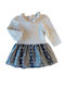 Kinderkleid Langärmelig Samt Gray