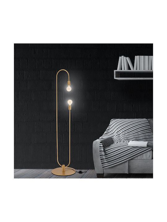 Luma Floor Lamp with Socket for Bulb E27 Copper