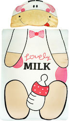 Poo Poo Σετ Λίκνου Milk For Girls Λευκό 2τμχ
