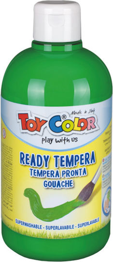 Toy Color Τέμπερα Ζωγραφικής Πράσινη σε Μπουκάλι 500ml