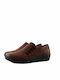 Ανατομικά Γυναικεία Slip-On Δερμάτινα Μπορντό