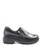 Γυναικεία Slip-On Δερμάτινα Μαύρα