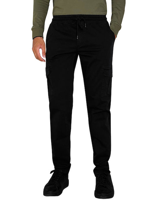 3Guys Men's Trousers Cargo Black