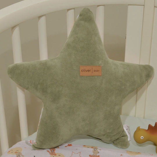 Baby Oliver Διακοσμητικό Μαξιλάρι Κούνιας Πράσινo 37x37cm