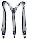 Legend Accessories Suspenders Printed Black/White