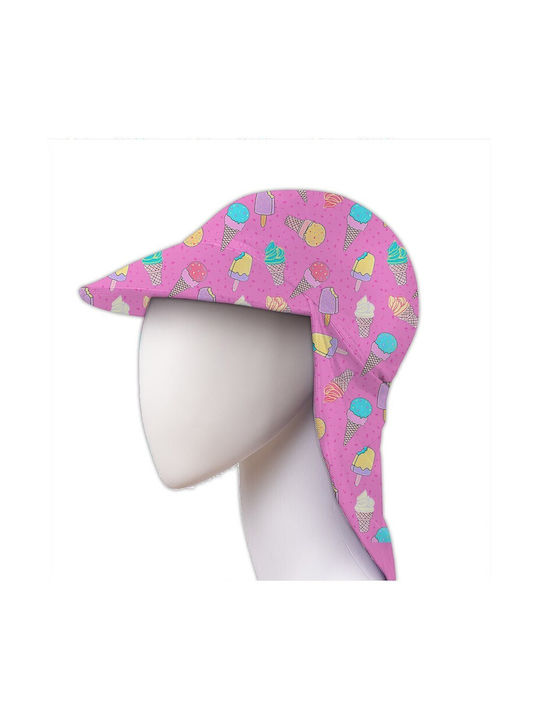 Slipstop Kids' Hat Fabric Sunscreen Pink